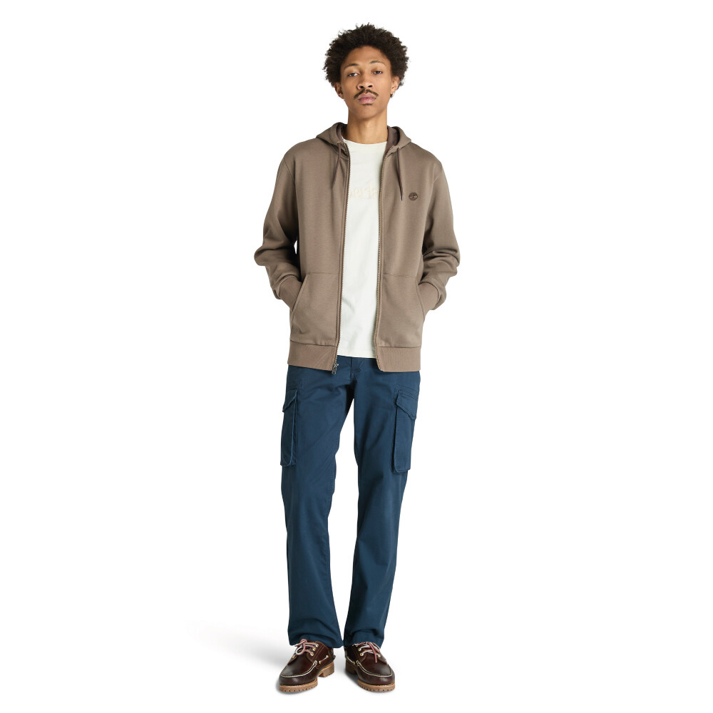 Polera Oyster River Chest Logo Hombre Chocolate Chip