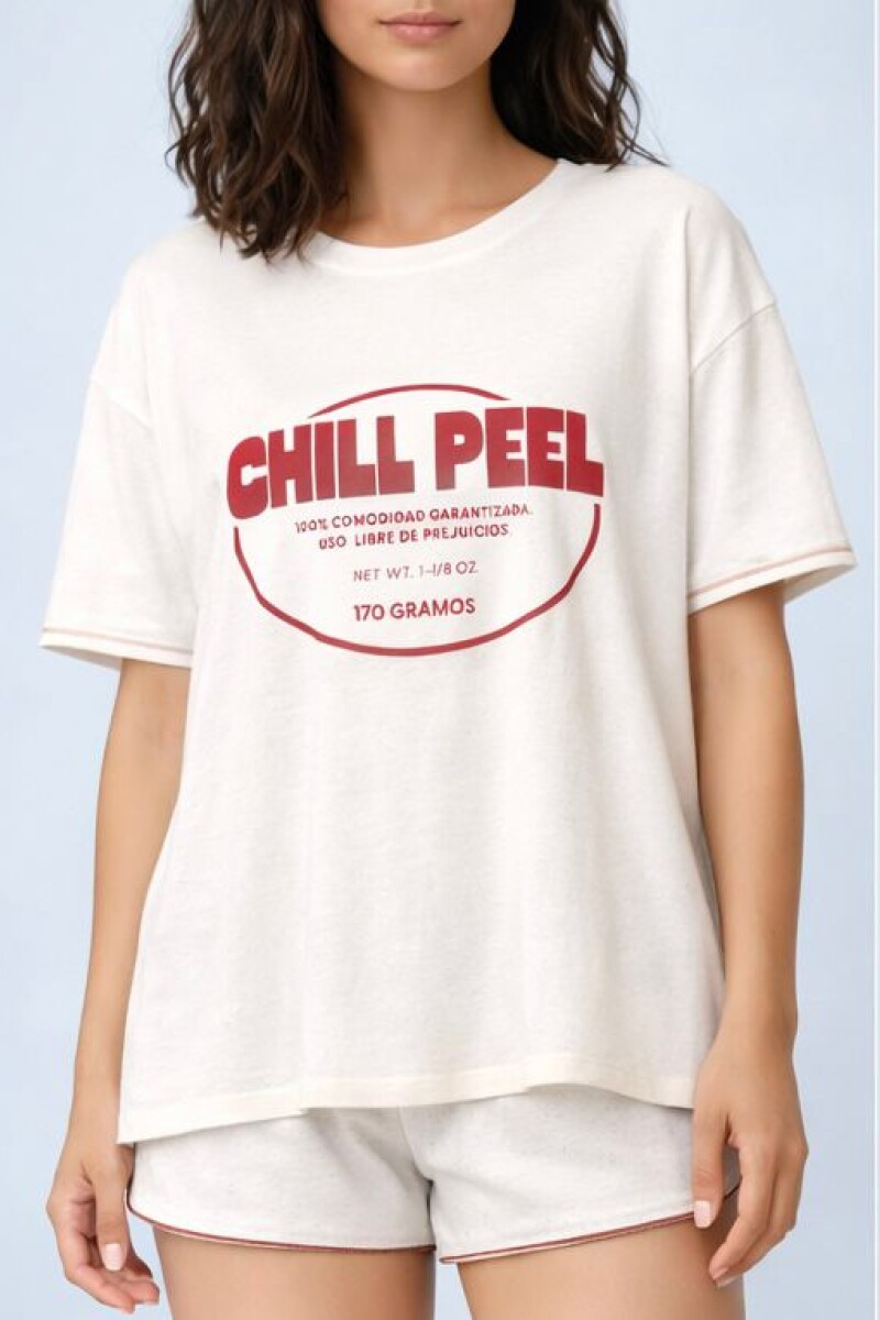 Remera Chill Peel Crema