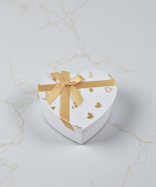 Caja Rigida Corazon 18 cm BLANCO