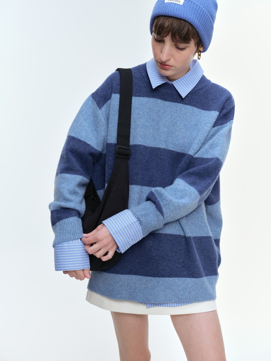 BuzoYuna - Azul Rayas 