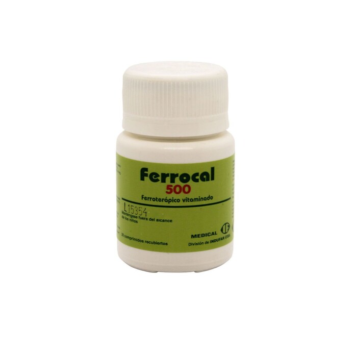 FERROCAL 500 CJ X 20 COMPRIMIDOS única