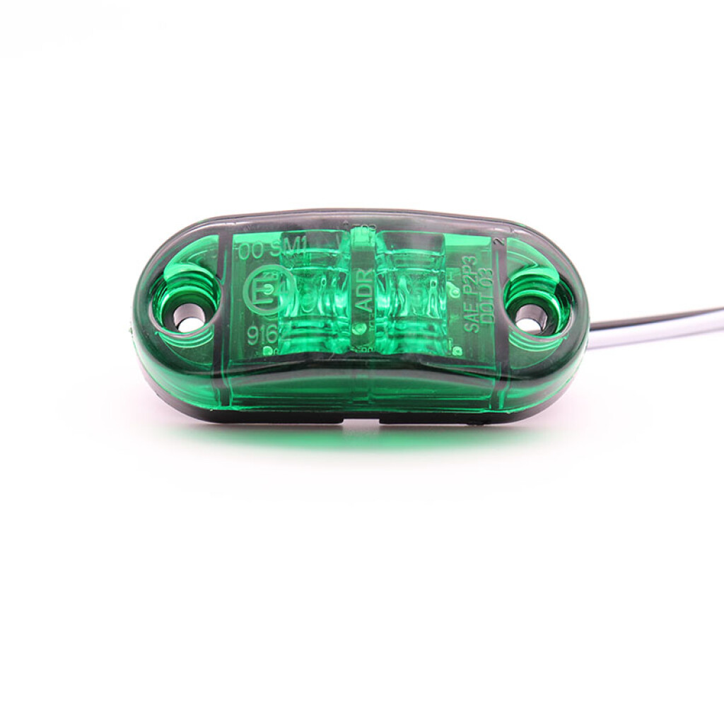 Farol LED auxiliar verde 60x25mm