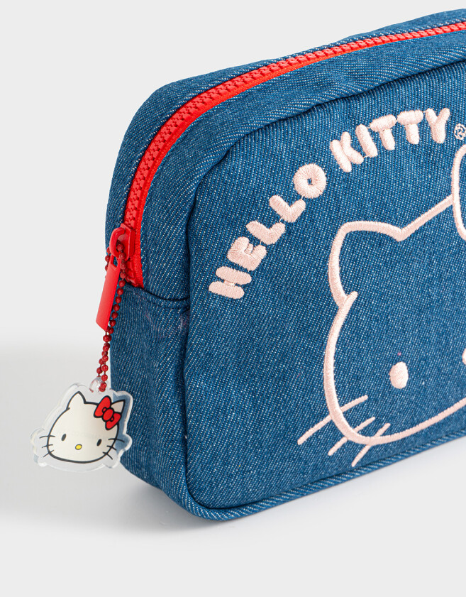 Cartucheras Cartuchera Denim "hello Kitty" - Combinacion Multicolor