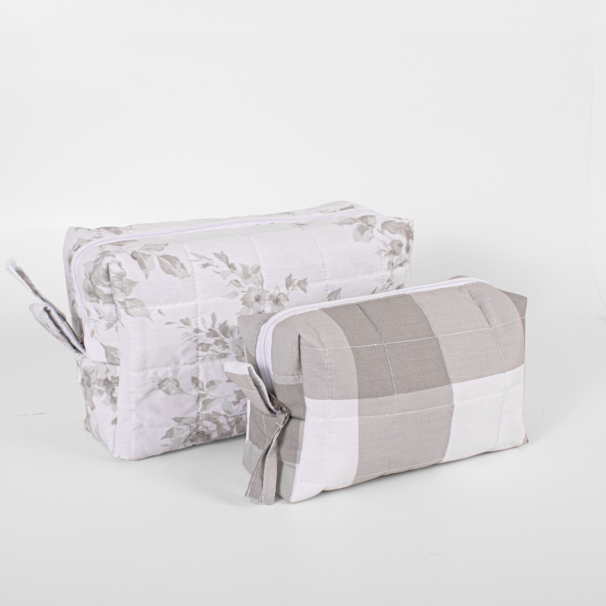 Set x2 Necessaires Quinn Colección Amelia - Rosas Beige 