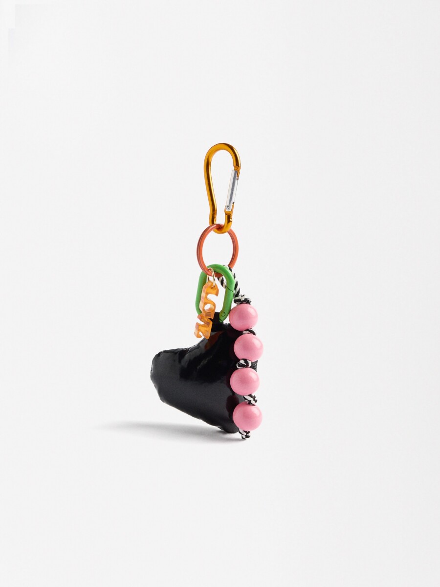 Llavero Charm Corazón multicolor