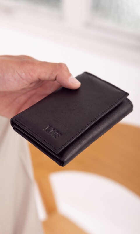 BILLETERA CUERO SETH NEGRO