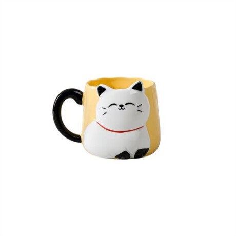 Taza de ceramica gato Amarillo
