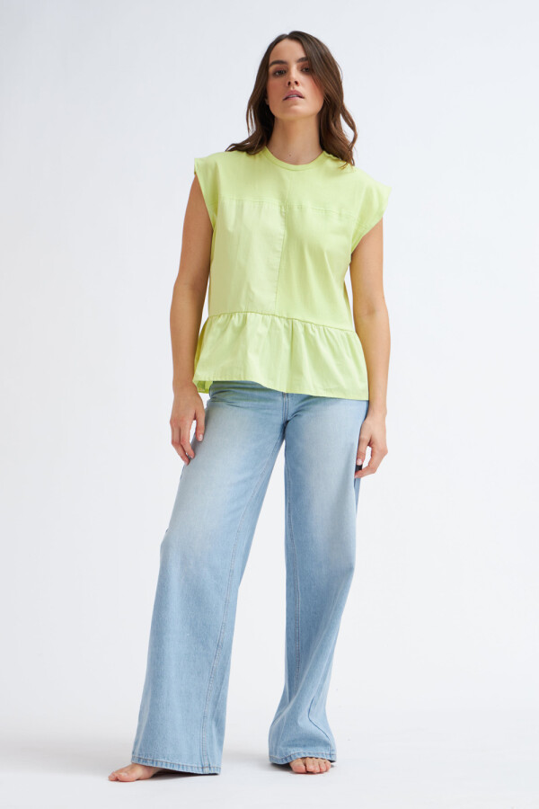 Camiseta sin mangas Pistacho