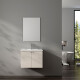 MUEBLE BAÑO MDF 61x40x45 BLANCO INCL. BACHA Y ESPEJO BLANCO