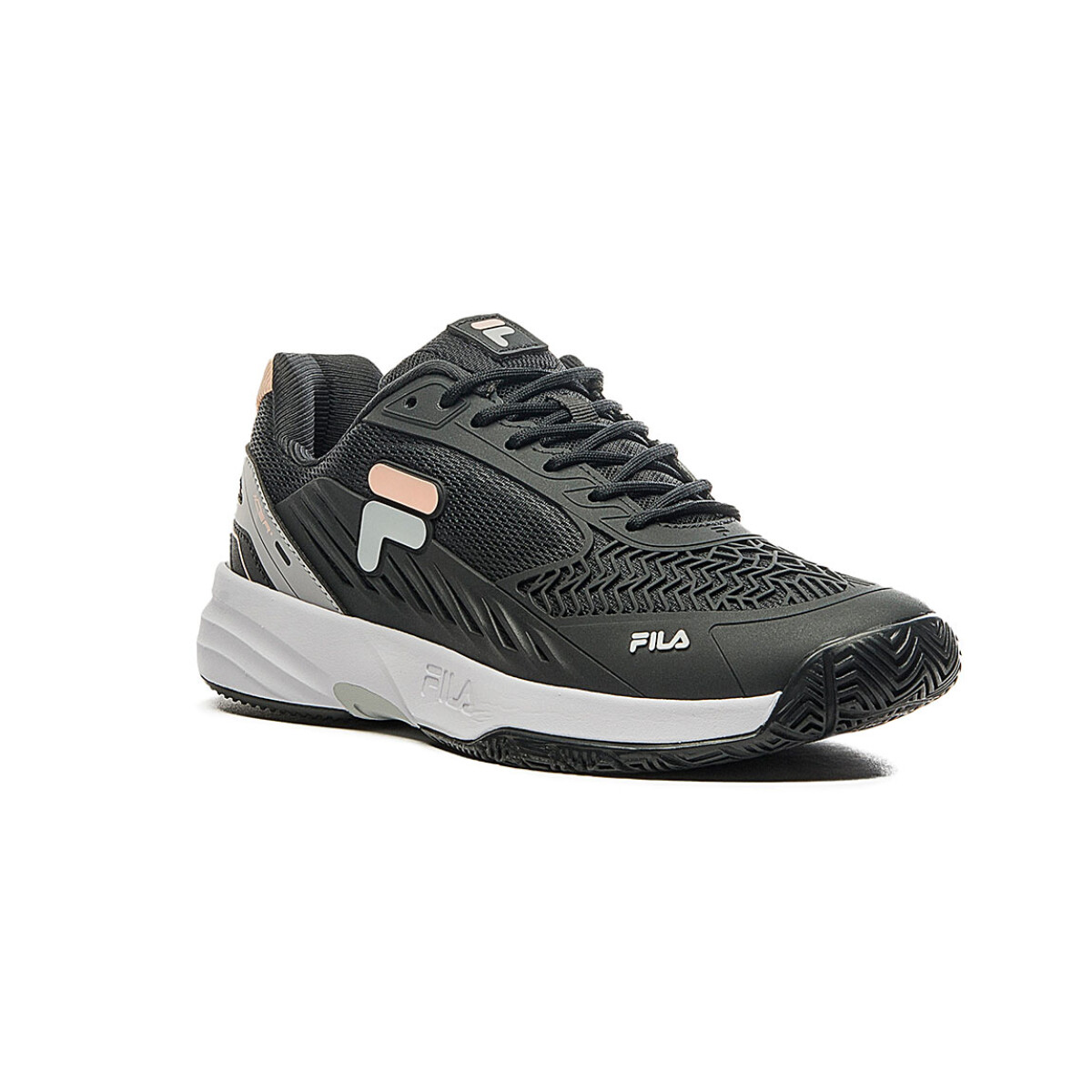 Championes Fila Acer Tenis - Negro-plata 