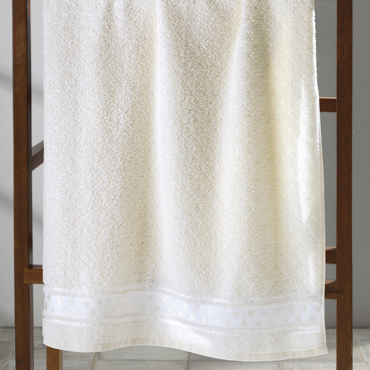 Toalla Baño Dohler Jacquard Premium 70 x 140 cm - 6987 - CREMA 