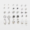 Aros Sets Con strass Set De Aros - Plateado