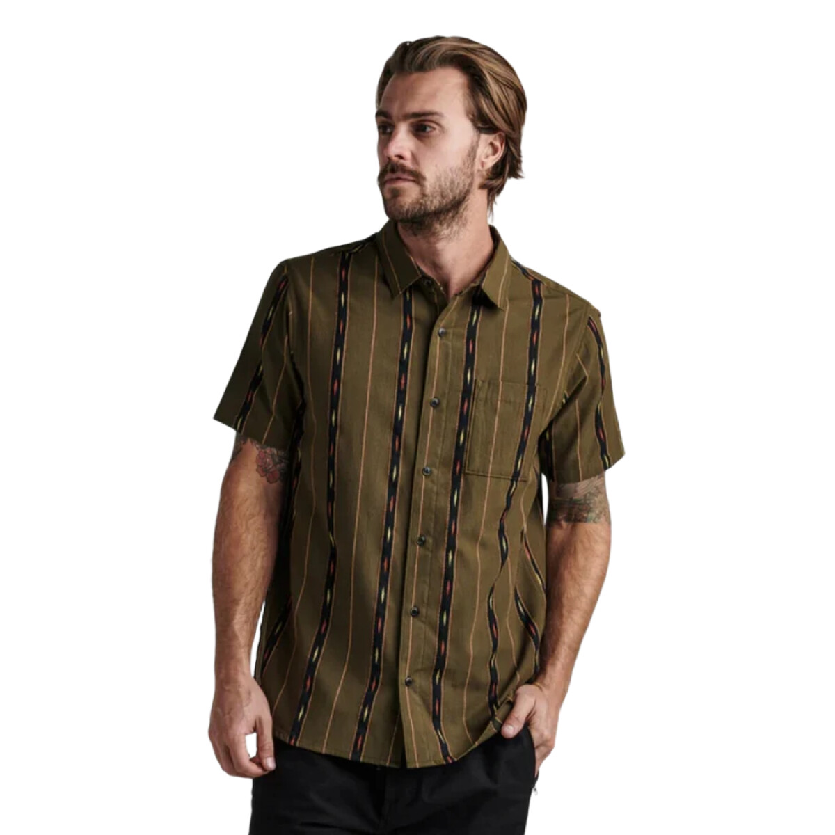 Camisa Roark Journey Ss Woven - Verde 