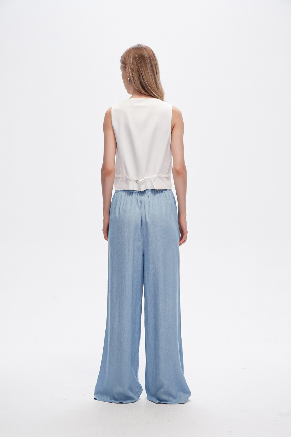 Pantalon Delfin Celeste Grisaceo