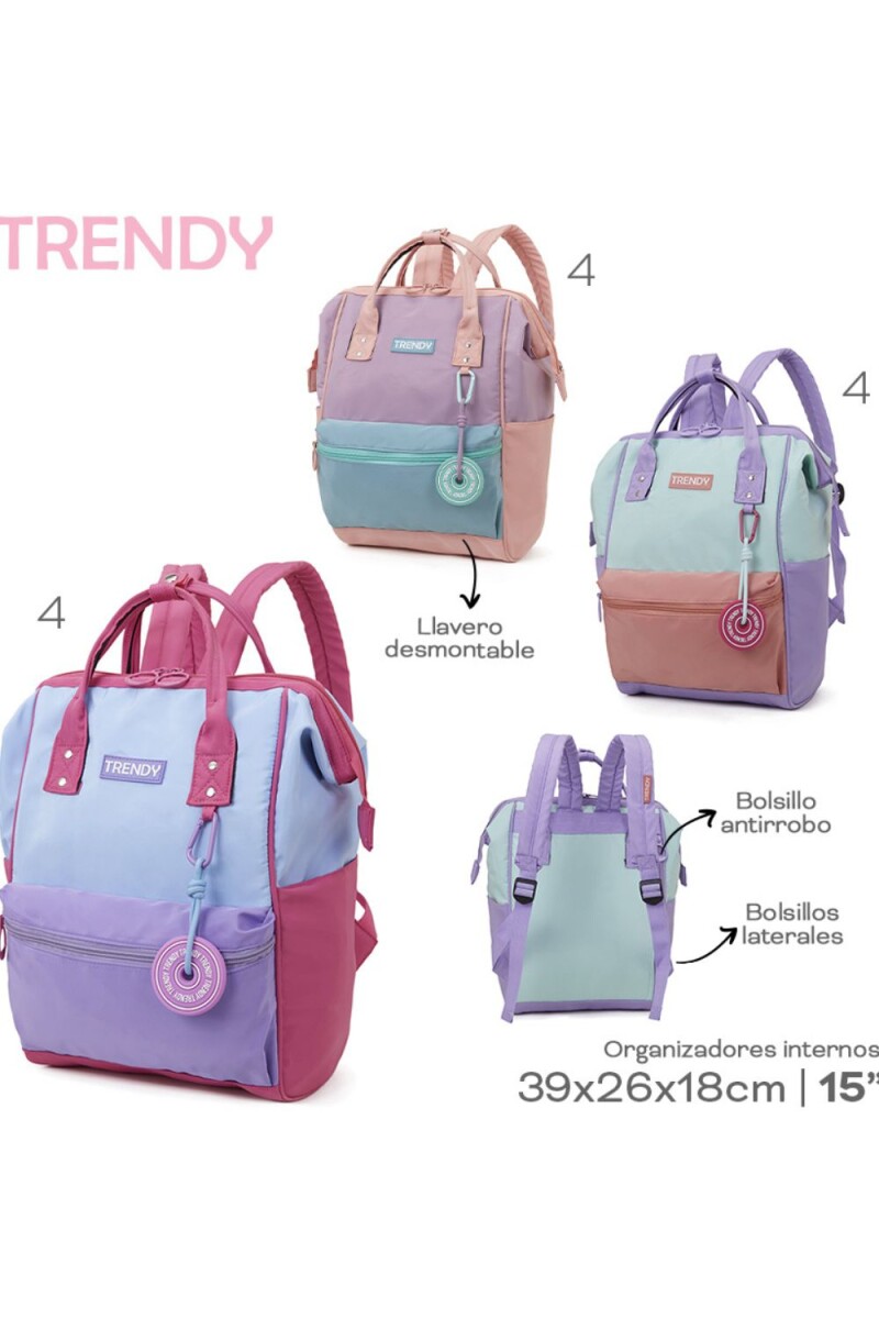 Mochila trendy degrade Rosa