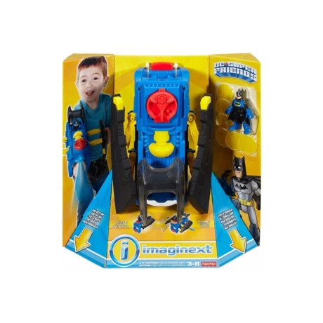 Figura Batman con Batilanzador Imaginext Dc Comics 2 en 1 001