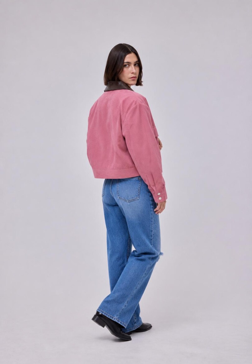 Campera Pana ROSA