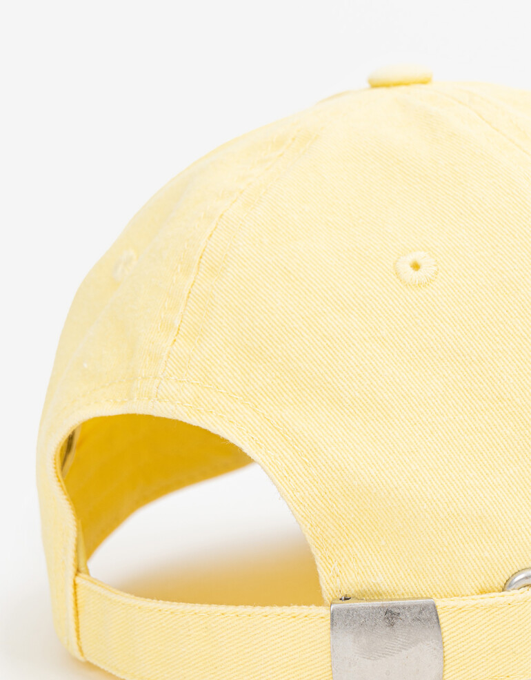 Caps Playa Gorra Canvas Bordada - Amarillo Claro
