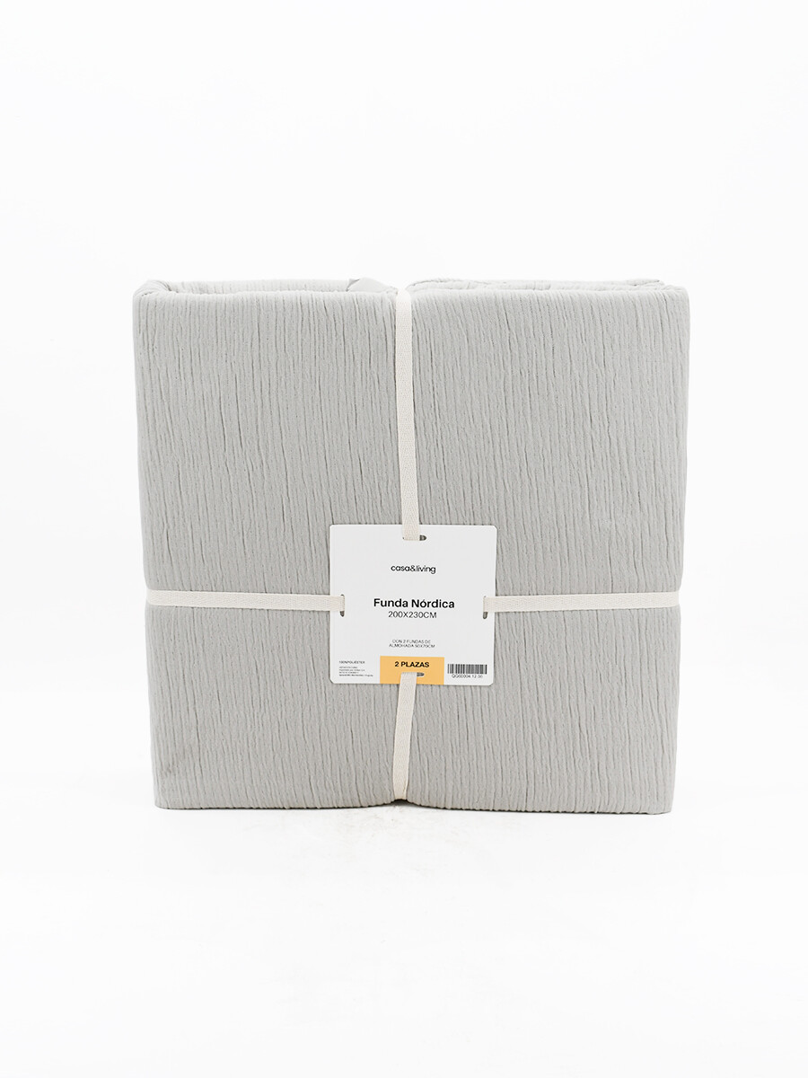 FUNDA NORDICA 2 PLAZAS + 2 FUNDAS - BEIGE 