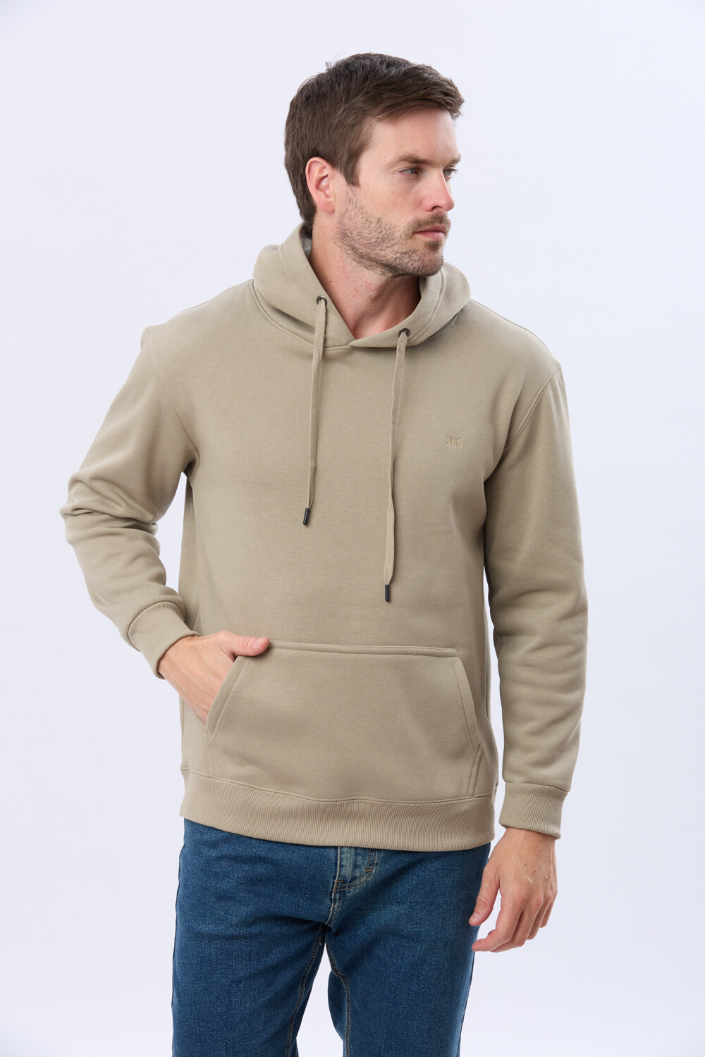 CANGURO DE ALGODÓN CON CAPUCHA Khaki