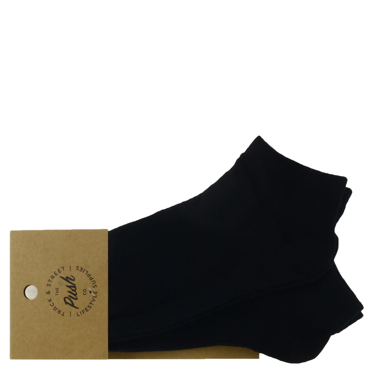 Medias de Hombre Push Media pack x2 solido black / white - Negro 