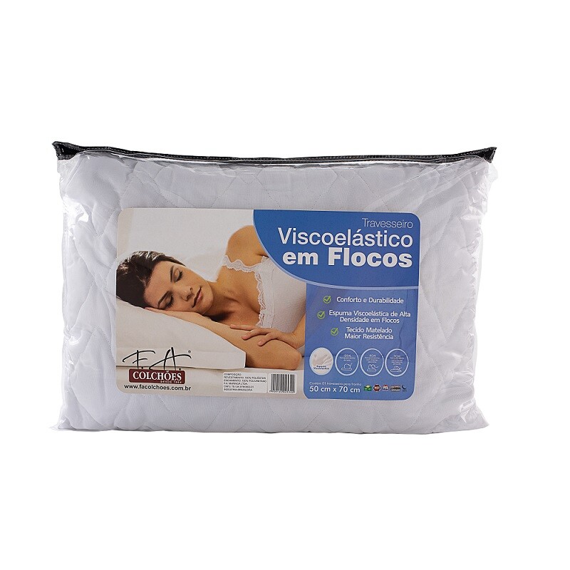 Almohada Viscoelástica en copos Almohada Viscoelástica en copos