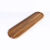 BANDEJA OVAL MARRON COMB 60X15X2CM Unica