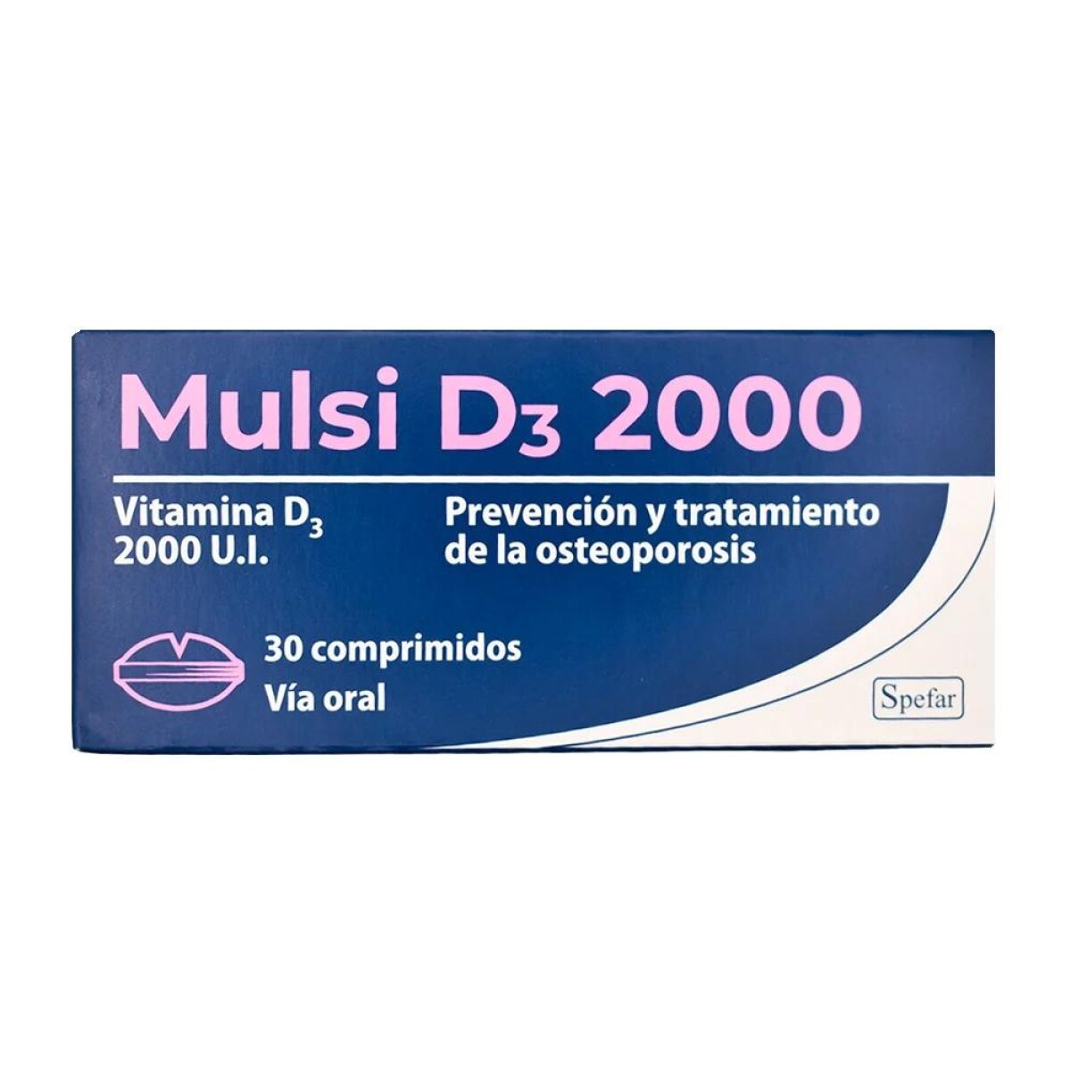 Mulsi D3 2000 U.I. 30 Comprimidos - Spefar 
