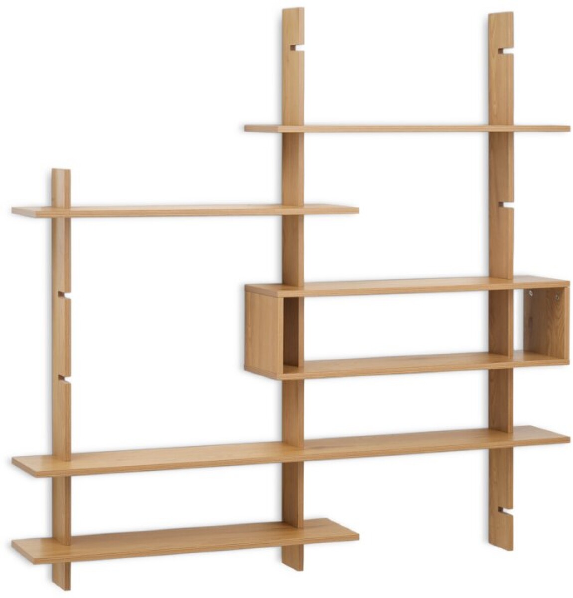 Mueble de pared KARLEBY roble/blanco 