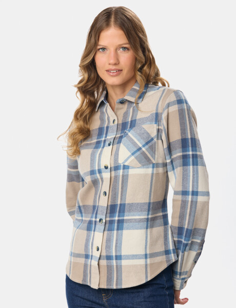 CAMISA DE VIYELA Beige