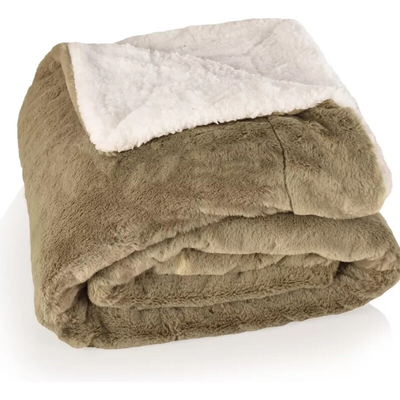 Frazada Reversible Polar Sherpa 2 Plazas 180x200 - Verde Frazada Reversible Polar Sherpa 2 Plazas 180x200 - Verde