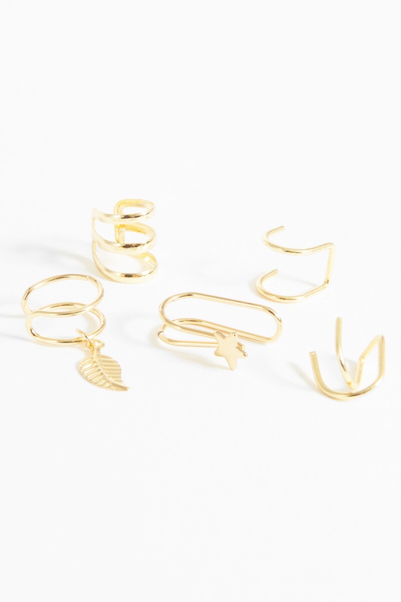 Set earcuff dorado