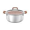 CACEROLA 24CM C/TAPA VIDRIO C/REVESTIMIENTO EN CERÁMICA ROMAGNA 28742/324 CACEROLA 24CM C/TAPA VIDRIO C/REVESTIMIENTO EN CERÁMICA ROMAGNA 28742/324