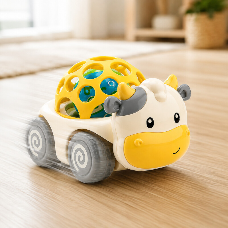Auto Vaquita Juego Juguete Infantil De Arrastre Didáctico Auto Vaquita Juego Juguete Infantil De Arrastre Didáctico