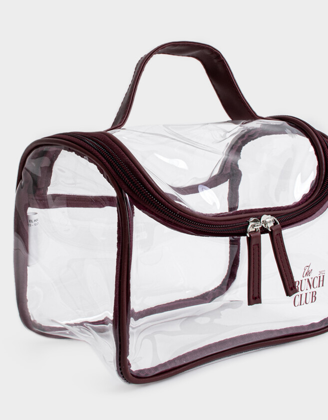 Porta Cosméticos Rojo Vino