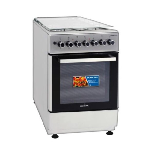 COCINA INOX 3H + 1DISCO HORNO – GRILL - ENCENDIDO-TURBO CONVECCIÓN acero inoxidable