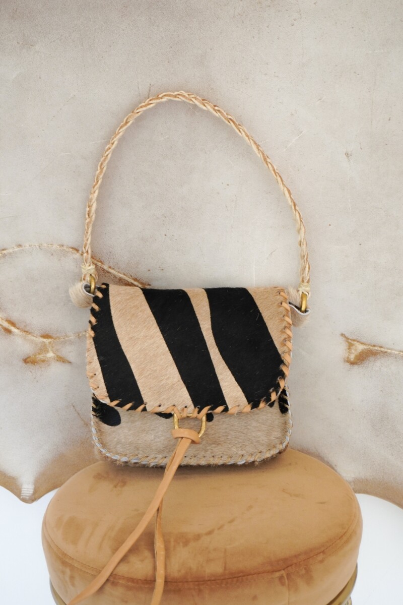 Cartera Lady Bag Zebra Beige