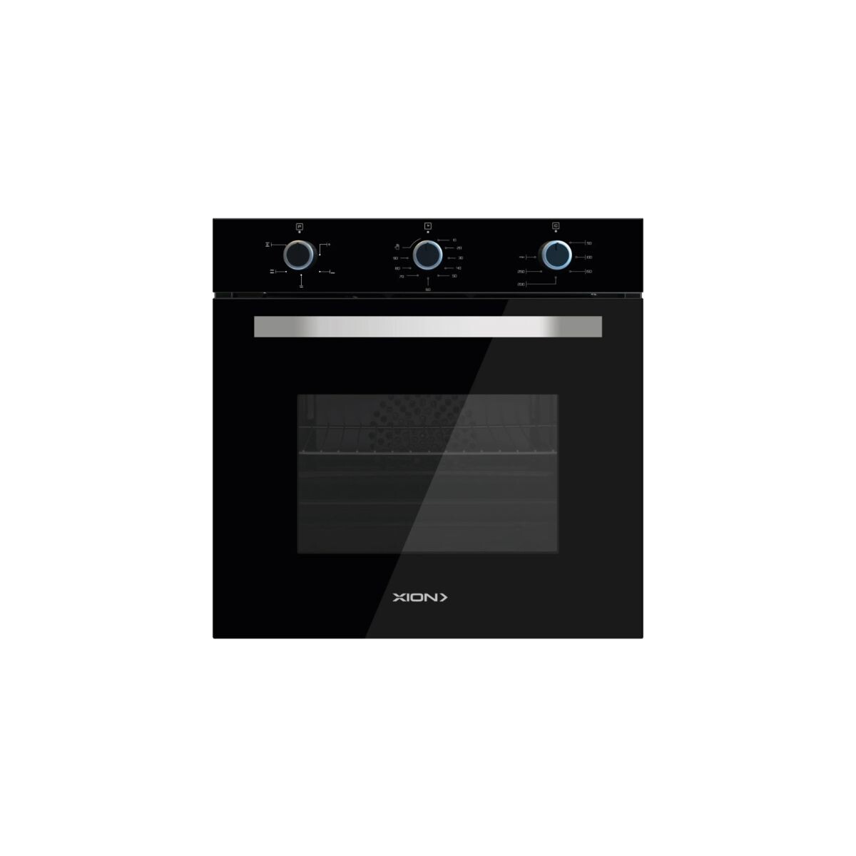 Horno De Empotrar 76l Frente Vidrio Negro Xi-hde60b-cu 