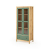 Cristalero 2 Puertas 1 Cajón Material Natural - Mari Verde