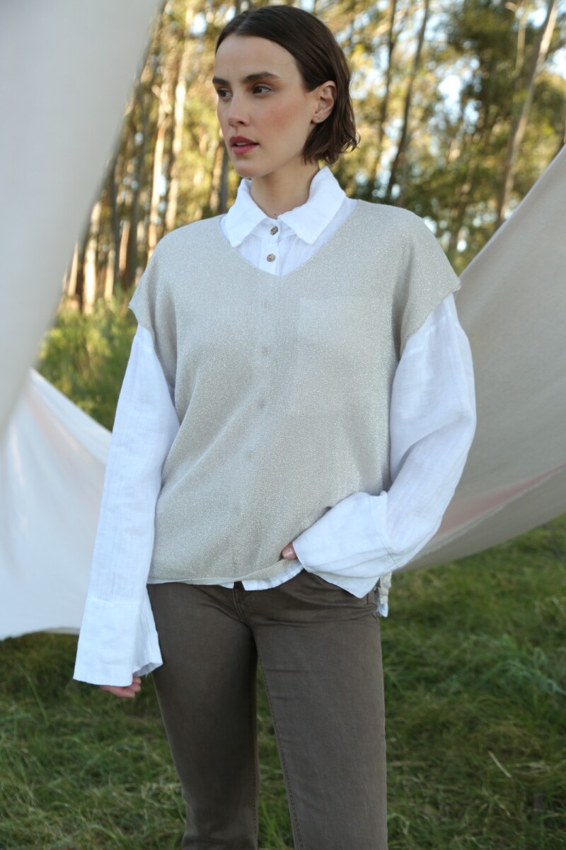 T-Shirt Every Beige Lurex