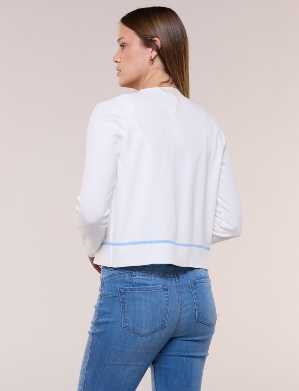 Cardigan Bordados Florales BLANCO/MULTI