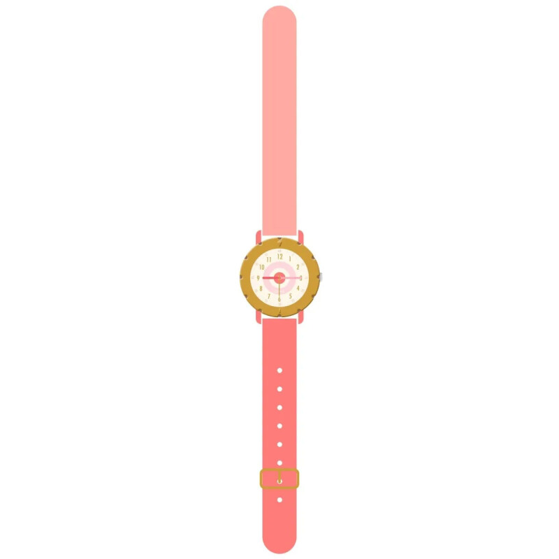 Reloj Infantil Deportivo Rosa Pastel Ticlock Djeco Reloj Infantil Deportivo Rosa Pastel Ticlock Djeco