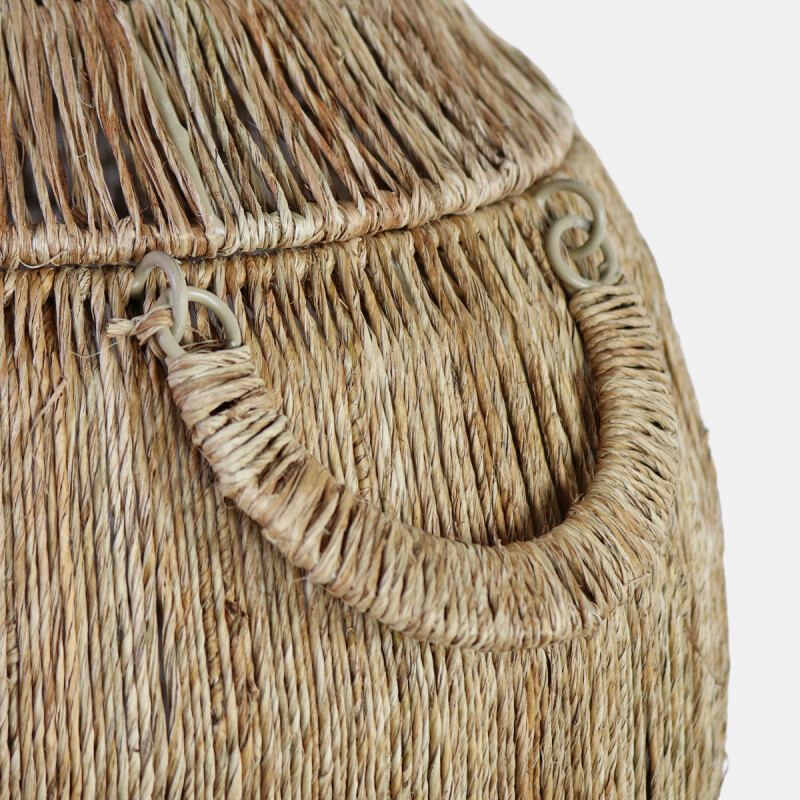 CESTA DE YUTE C/TAPA 54X46CM GDE Unica