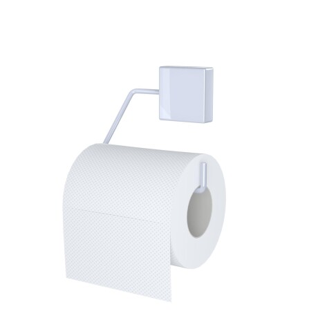 SOPORTE P/ PAPEL HIGIENICO ACERO BLANCO ELEGANCE II