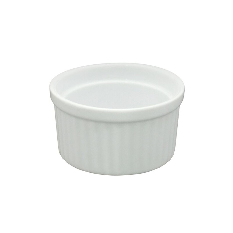Ramequin circular porcelana 9x4,5 cm BLANCO