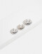 Aros Sets Metal Set De Earcuffs Chunky - Plateado Rodio