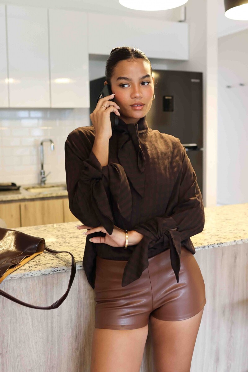 BLUSA ZARA MARRON