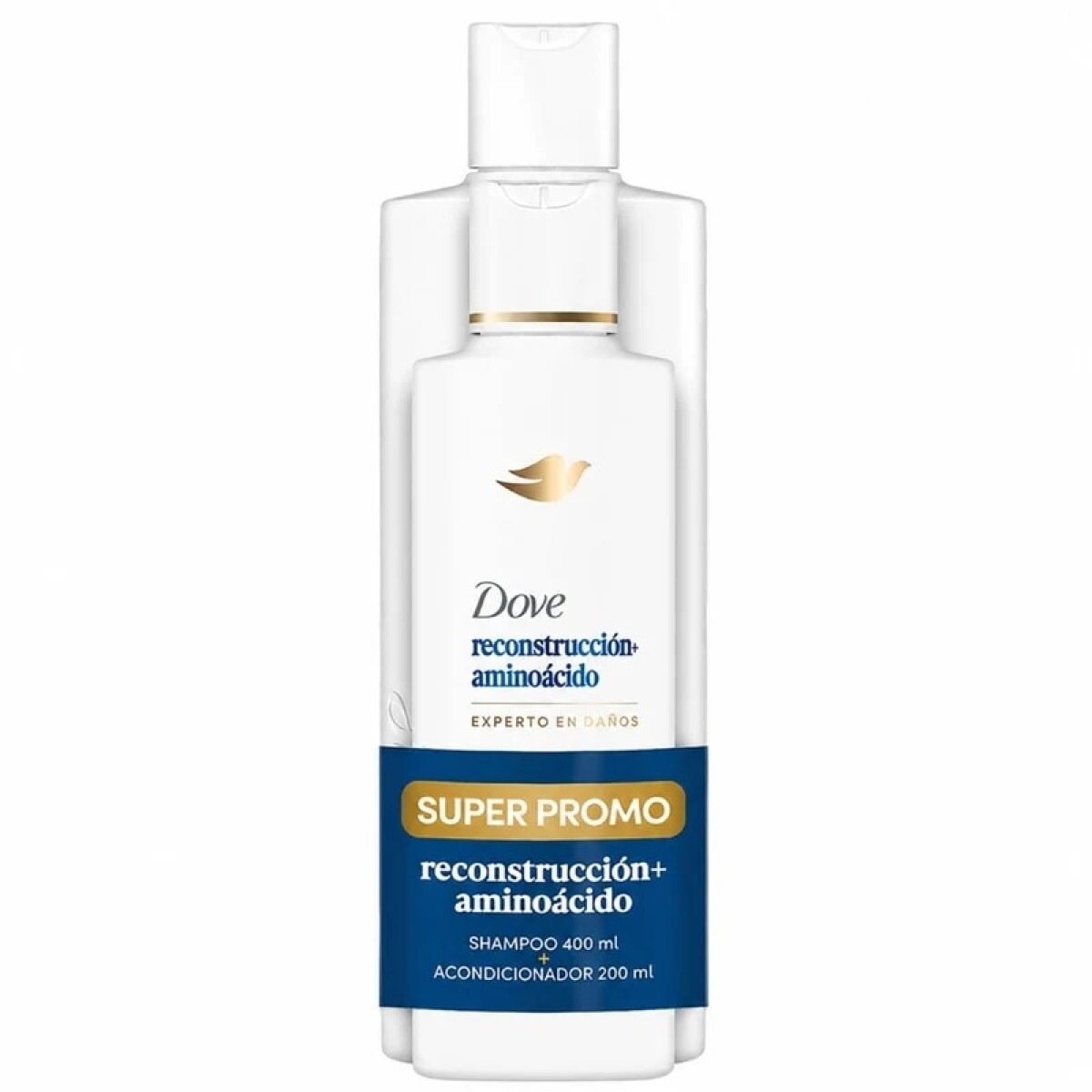 Dove Pack shampoo 400ml + aco 200ml - Reconstrucción + Aminoácido 