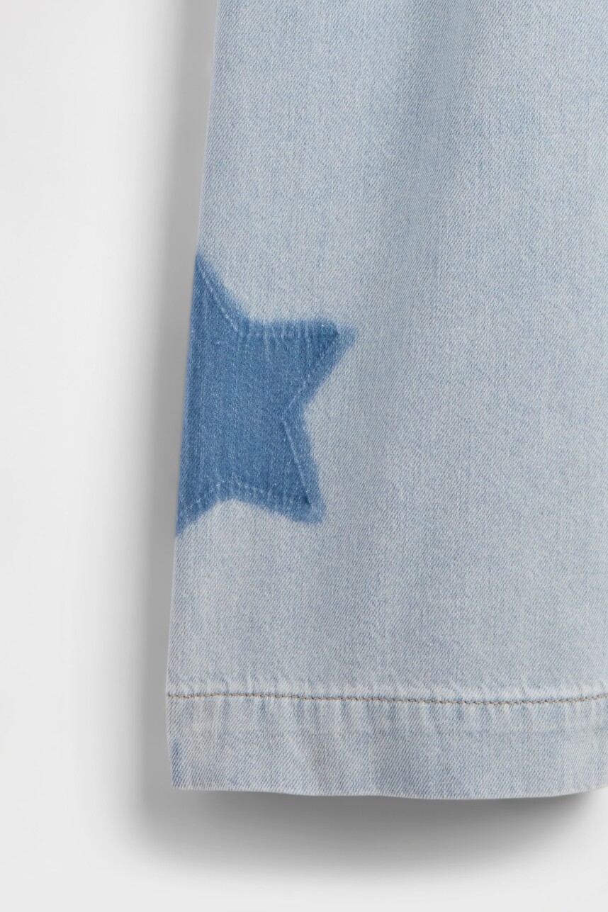 V-EASY WIDE PO LT WASH STAR Navy Stars