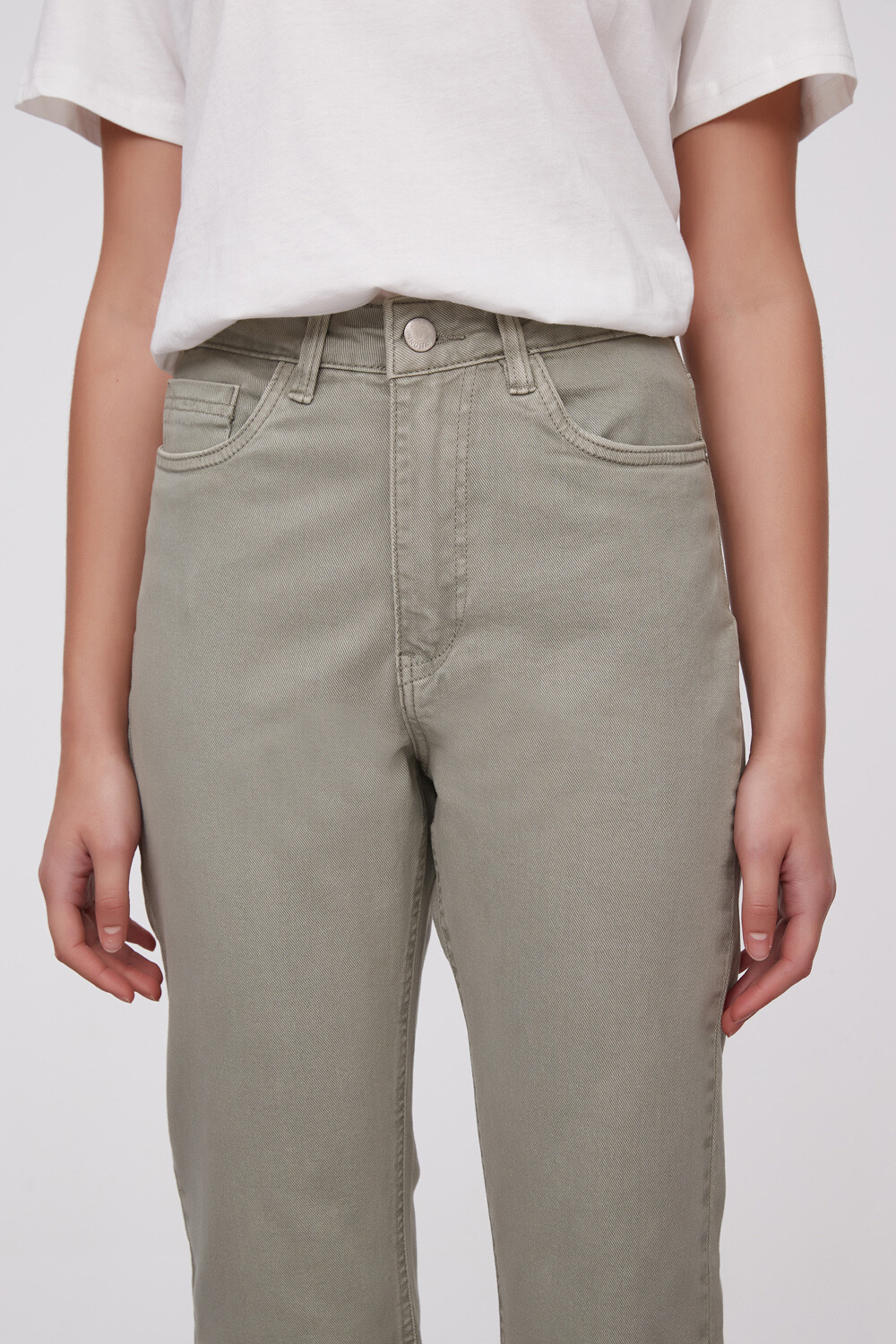 Pantalon Lindora Verde Grisaceo